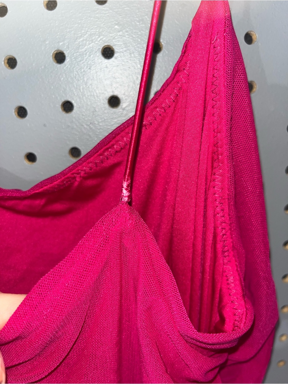 Fuschia Bodycon Ruched Dress - Picture 7 of 7